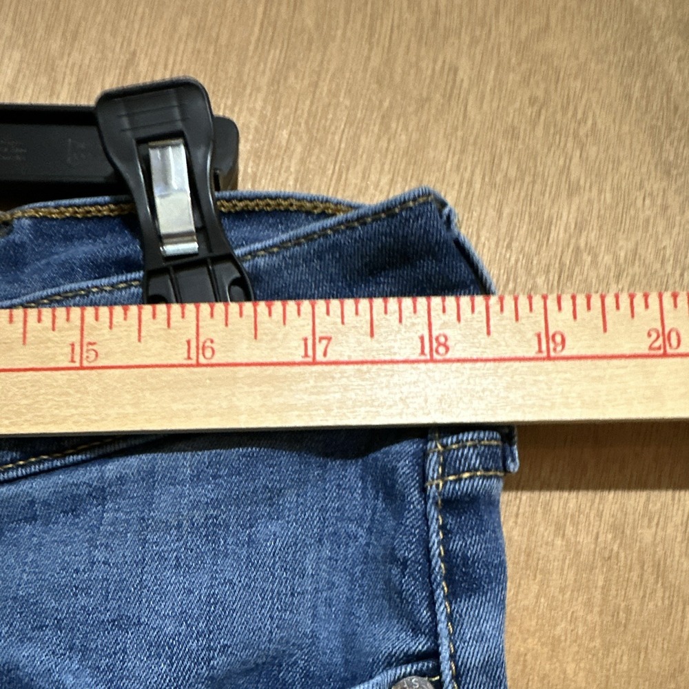Levi's Men's Regular Fit Straight Blue Medium Wash Denim Jeans 5-Pocket Zip - Picture 4 of 10